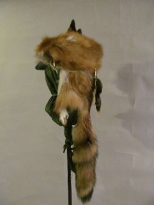 Red fox side view